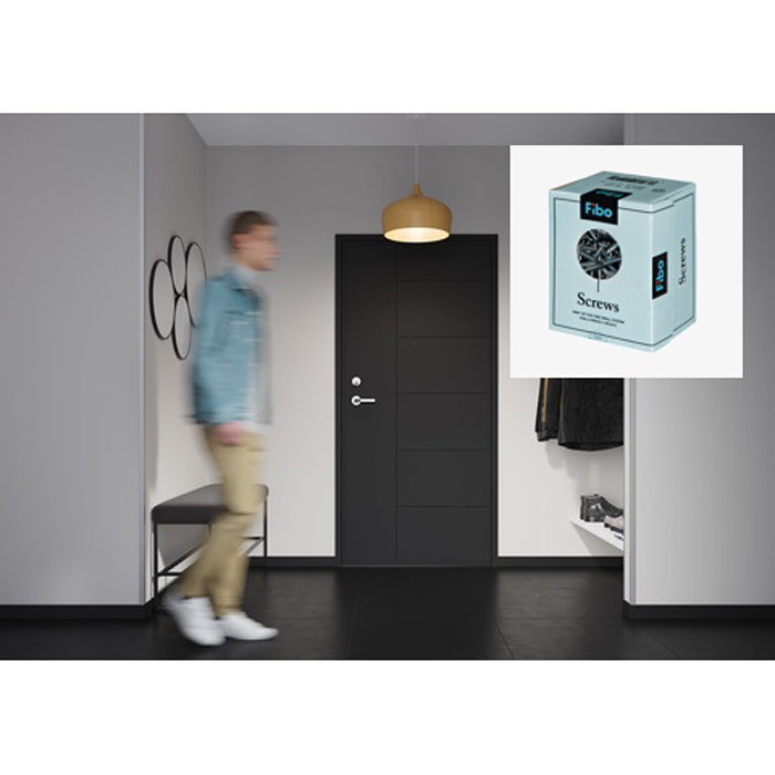 Baderomspanel Fibo 2090-M00 Light Grey med Monteringsskruer