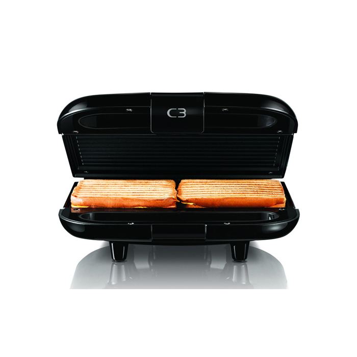 Smörgåsgrill C3 Chiabatta 2 Svart
