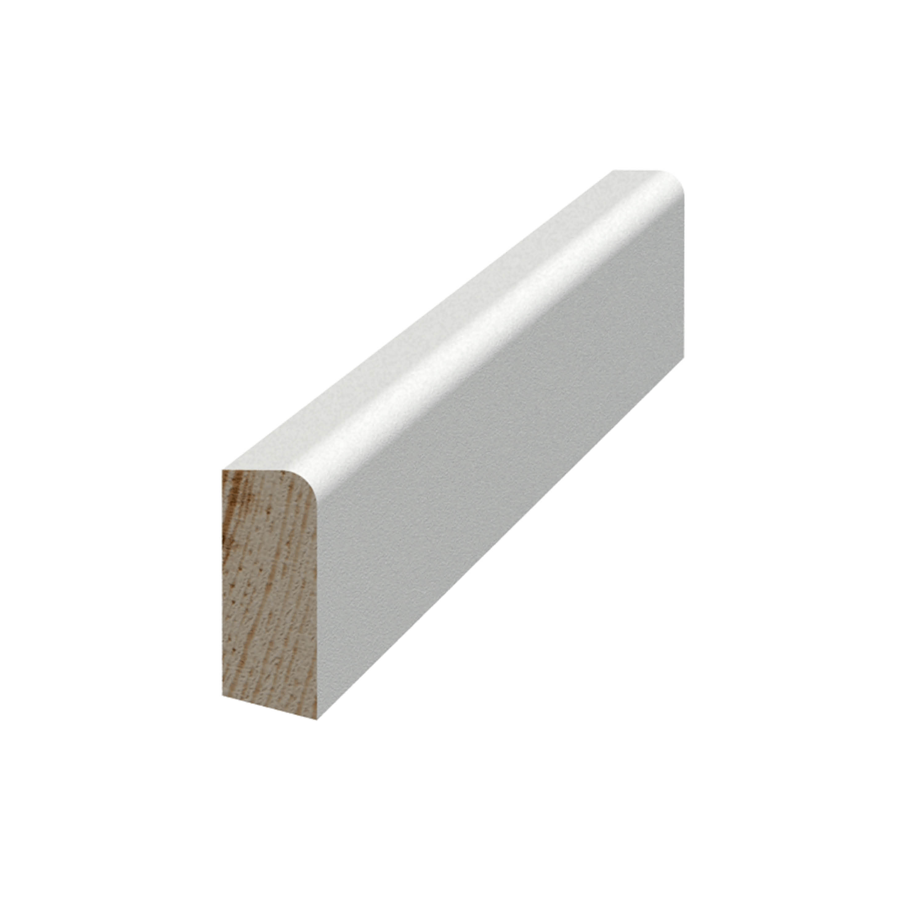 Smyglist Grimslöv Trä  List 8x21 mm Vit