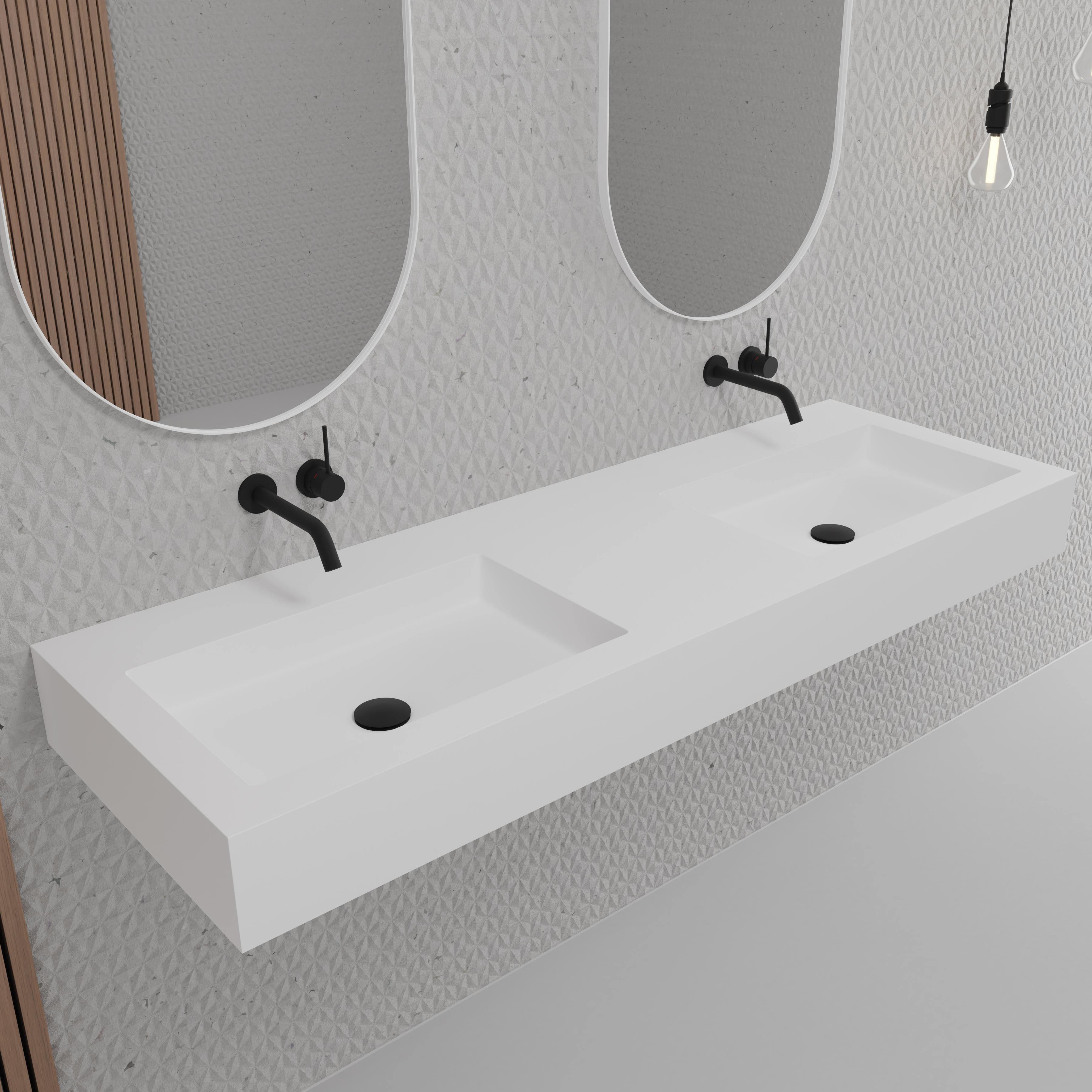 Tvättställsblandare Scandtap Steel Harmonized 1 för Inbyggnad