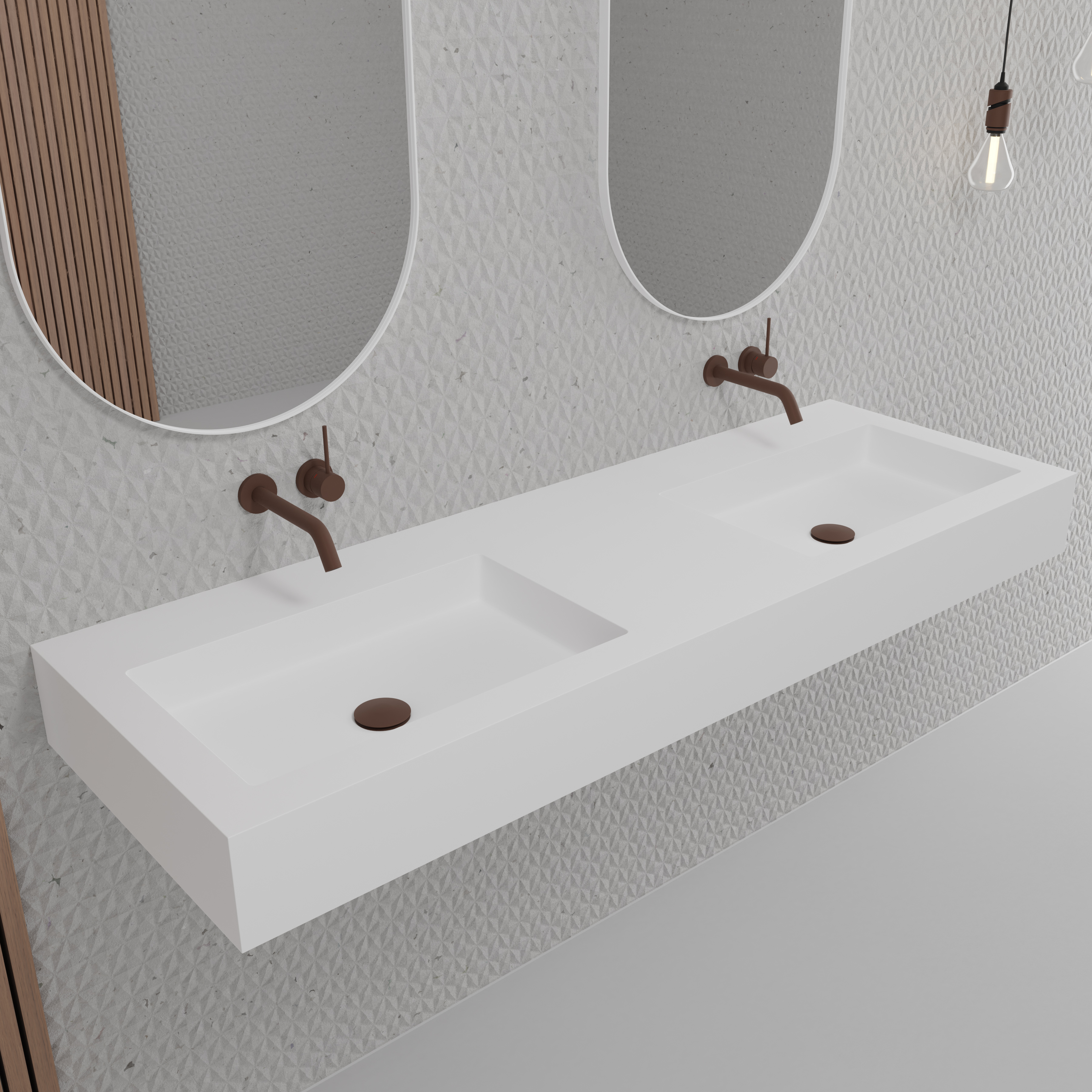 Tvättställsblandare Scandtap Steel Harmonized 1 för Inbyggnad