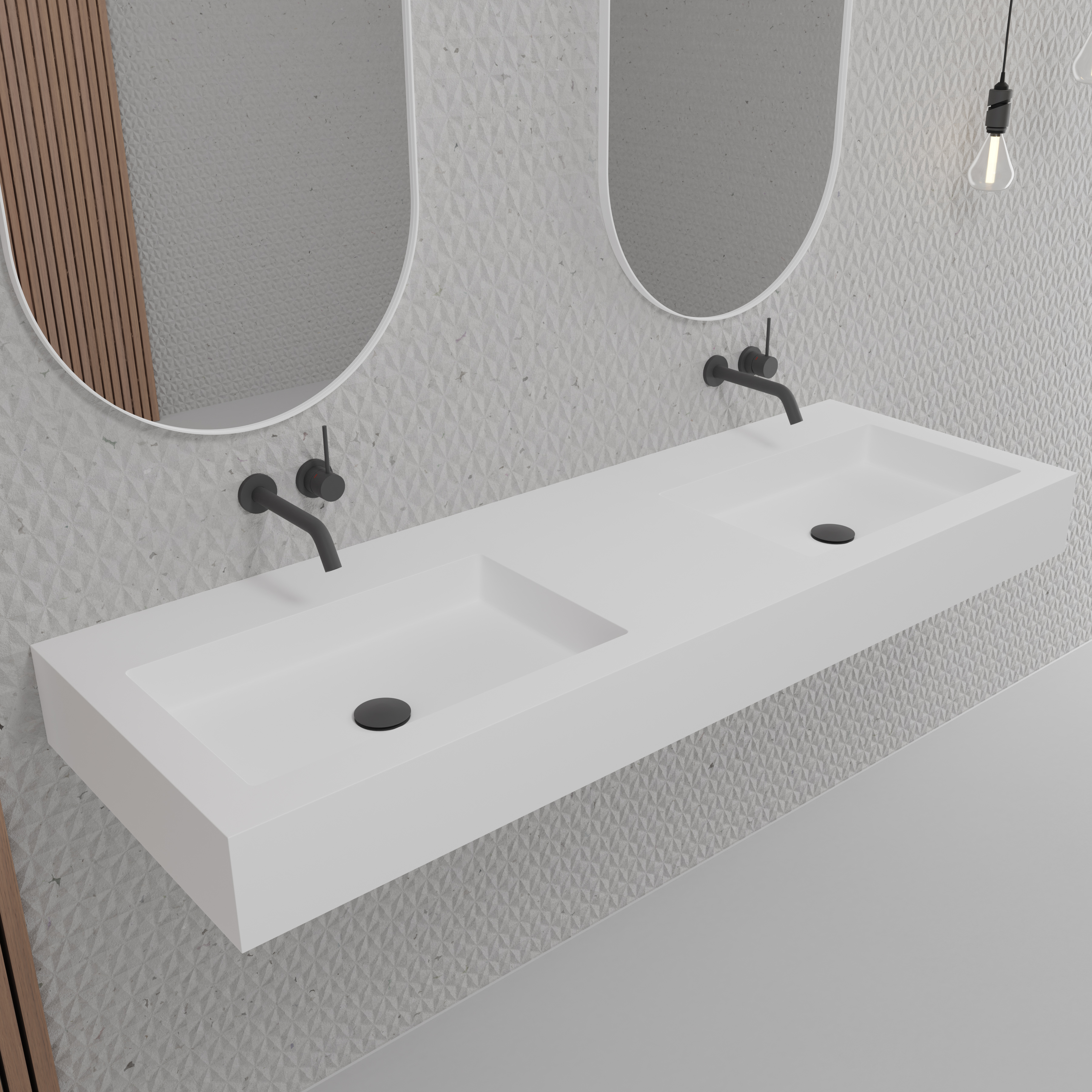 Tvättställsblandare Scandtap Steel Harmonized 1 för Inbyggnad