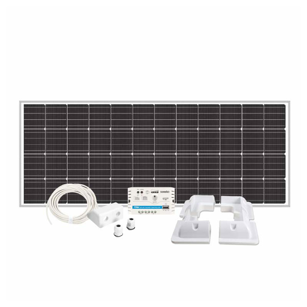 Solcellspaket 120W Husvagn & Husbil Hörn