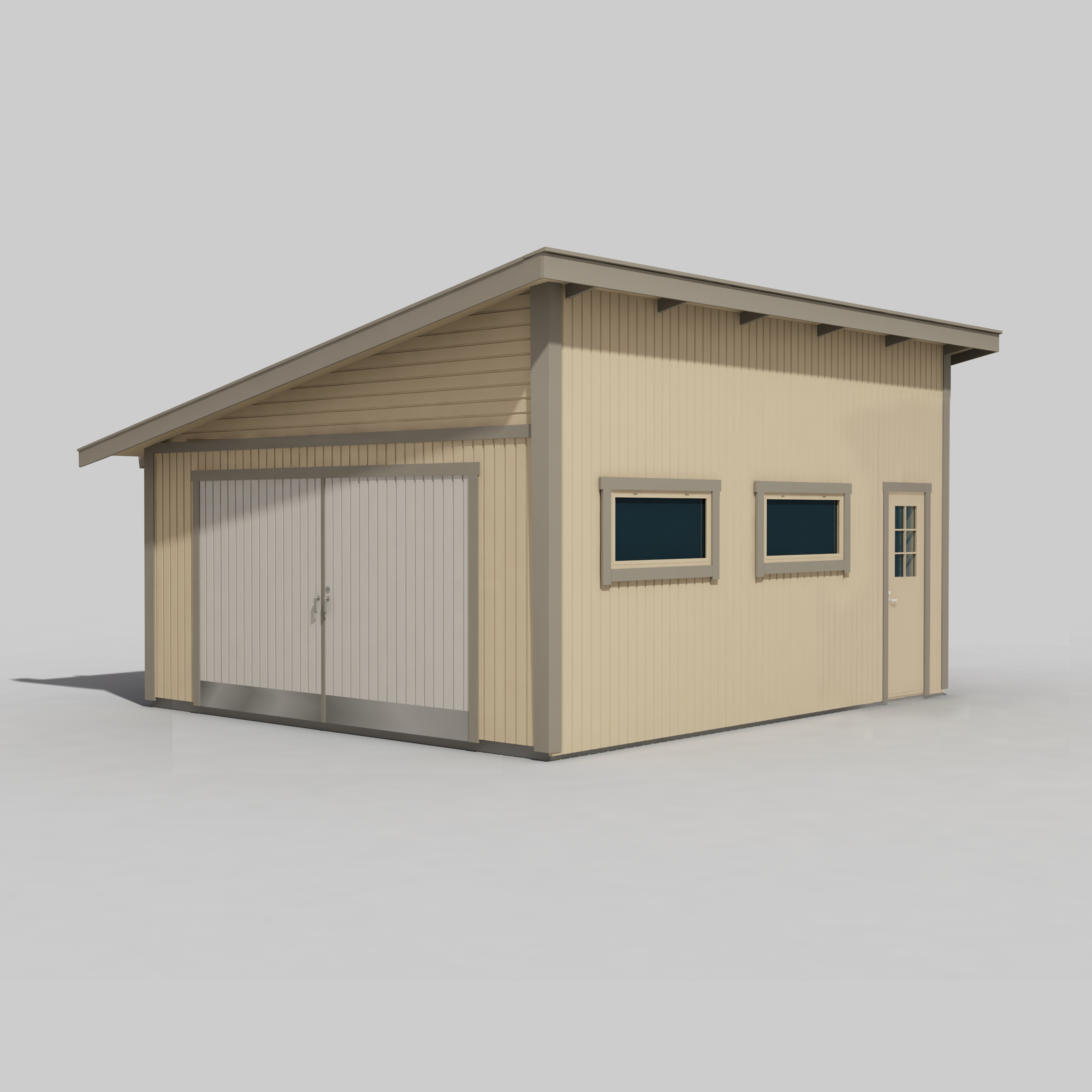 Garage Trähuset Sorunda Pulpettak 30 m2