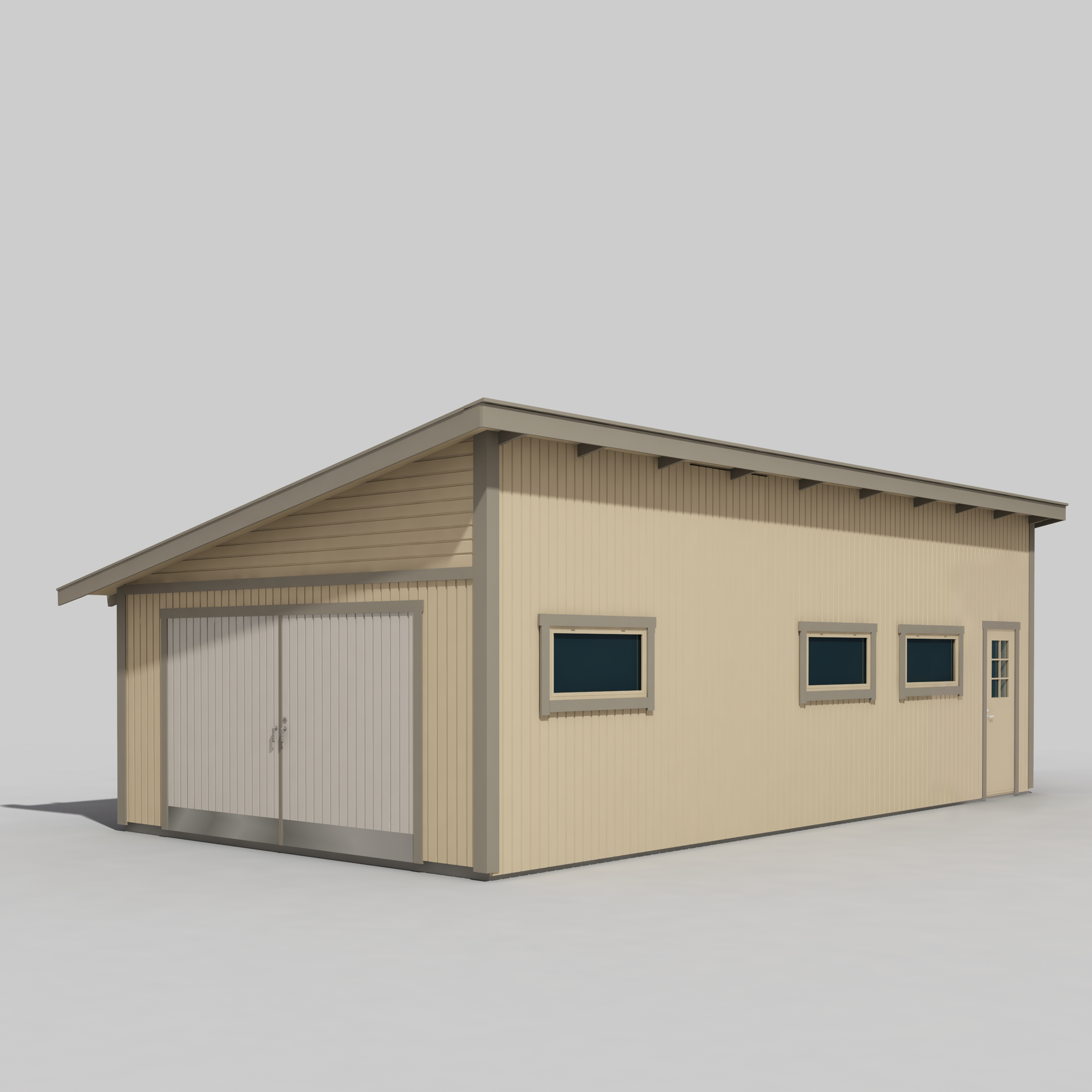 Garage Trähuset Sorunda Pulpettak 50 m2