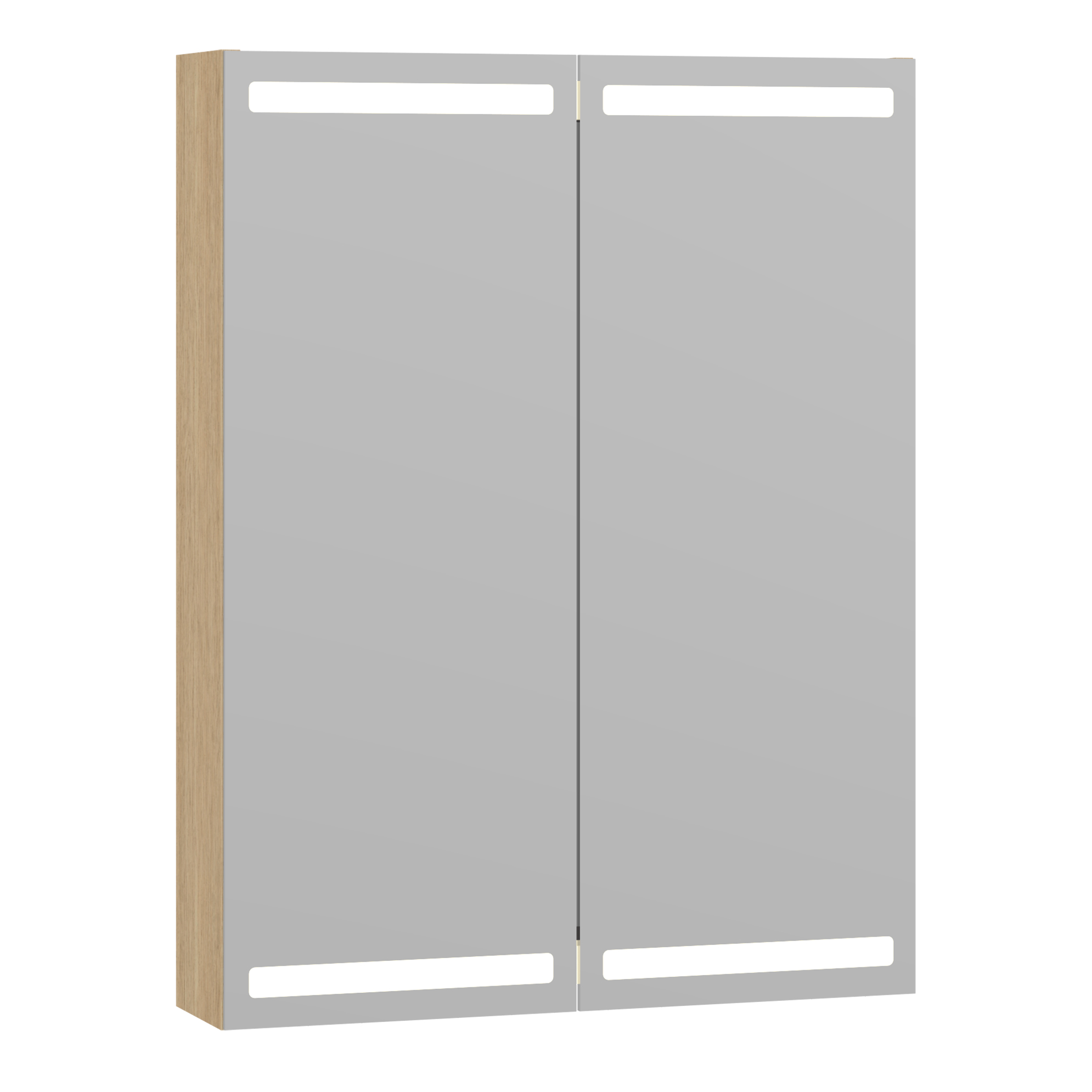 Spegelskåp Dansani Level 600 mm, Nordisk Ek - Installation/montering finns att köpa till