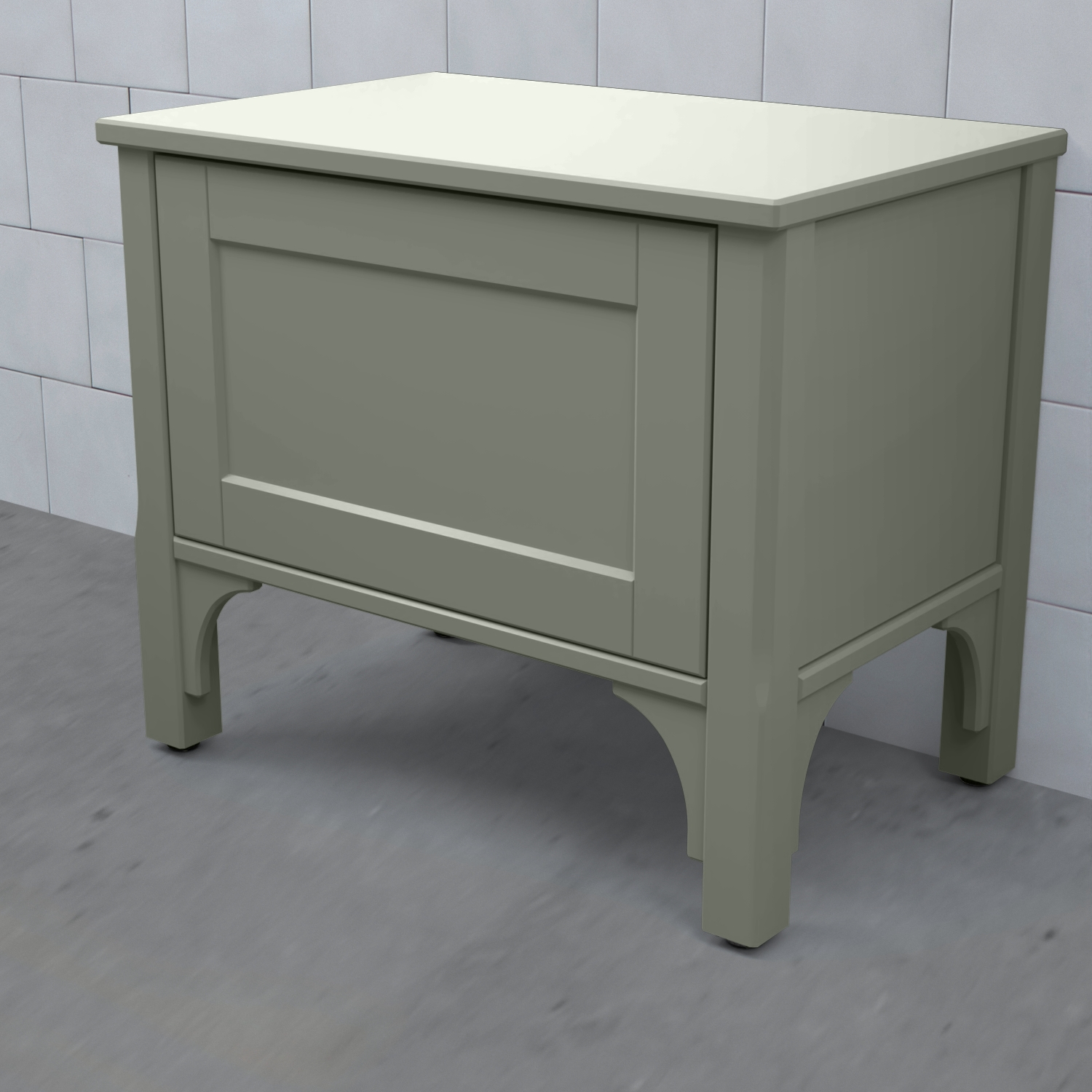 Förvaringspall Björbo Badrum Saga Dälja Mossgrön, B: 600 mm