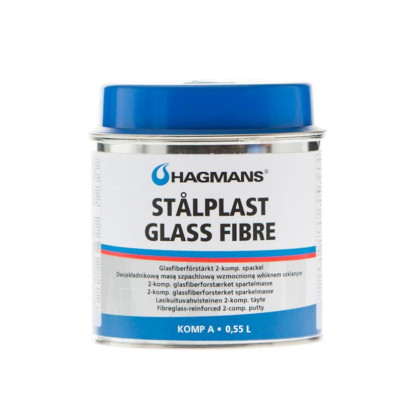 Hagmans Spackel Stålplast Glass Fibre 0,55L HAG10841