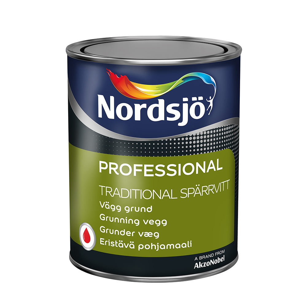 Spärrvitt Nordsjö Professional Traditional 10 L