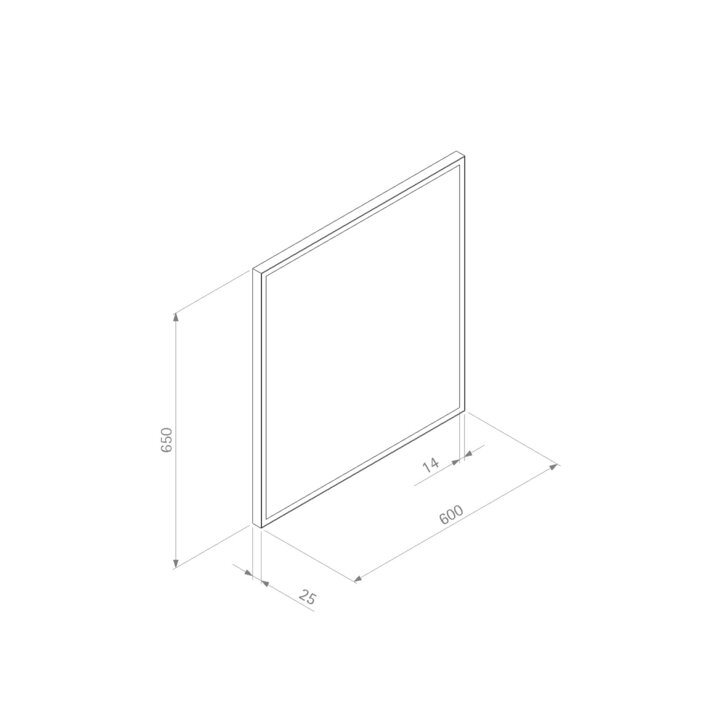 Belysningsspegel Ballingslöv LED med Ram