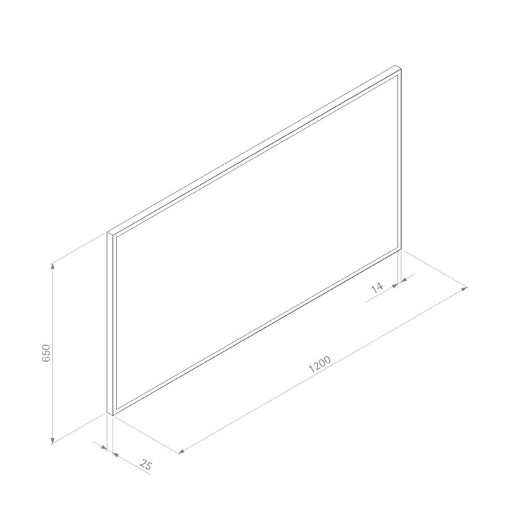 Belysningsspegel Ballingslöv LED med Ram
