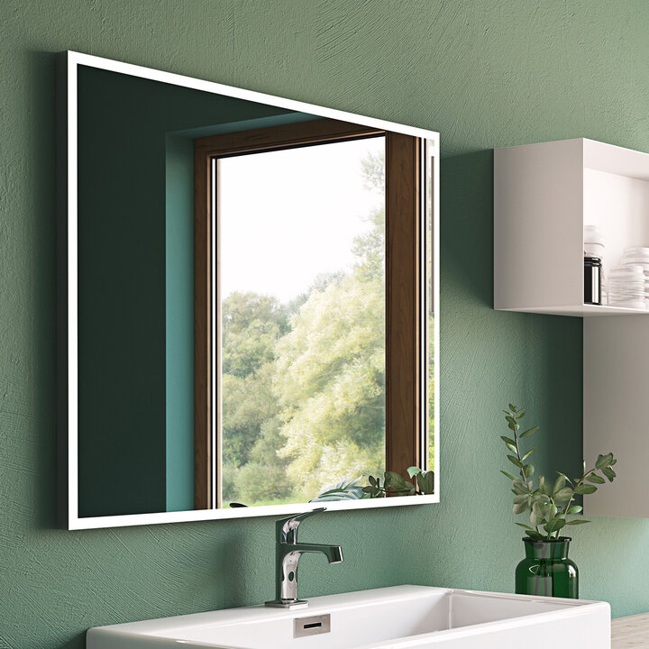 Belysningsspegel Ballingslöv LED med Ram | badrum - badrumsmobler - badrumsspegel | KakelKungen