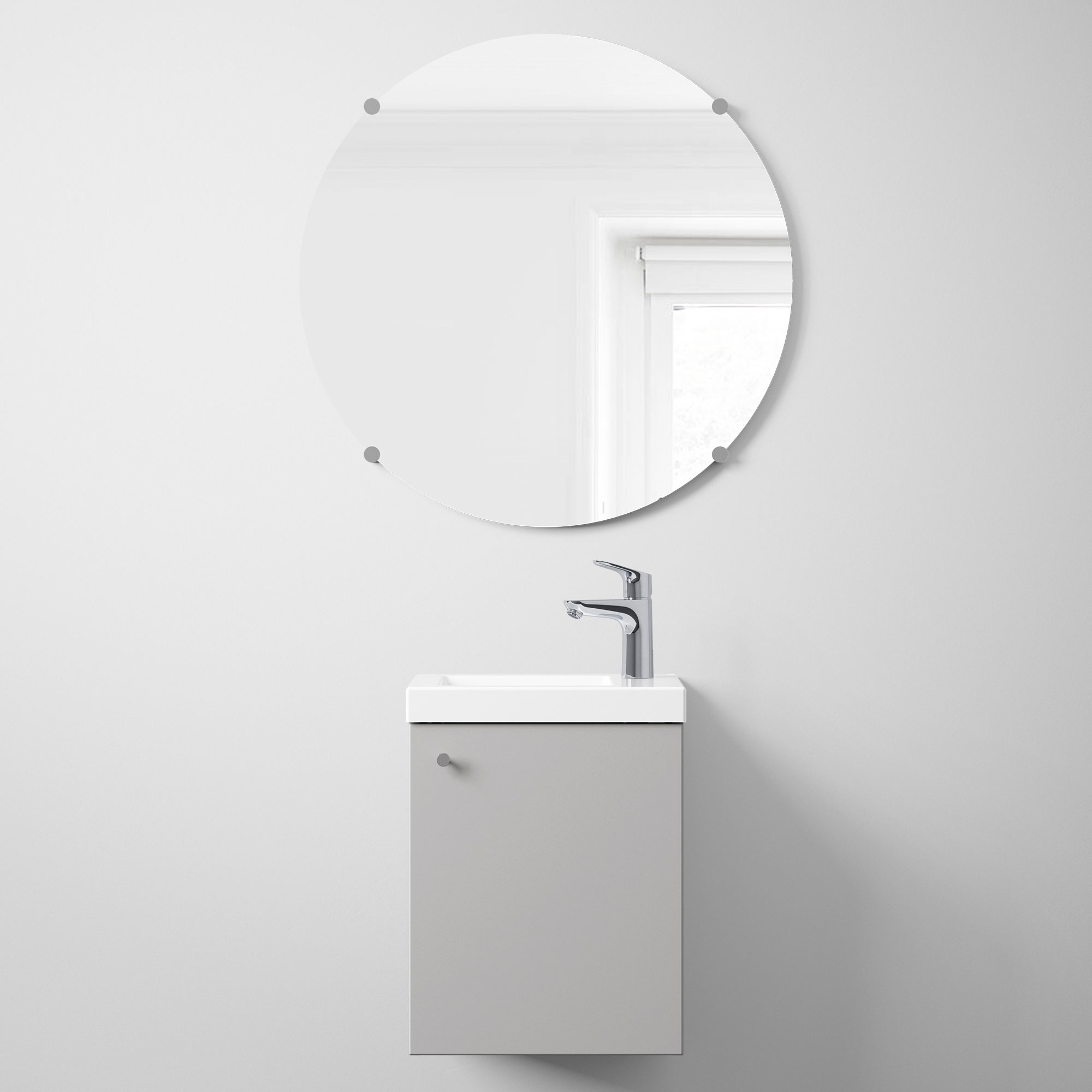 Spegel Ballingslöv Rund Naturell