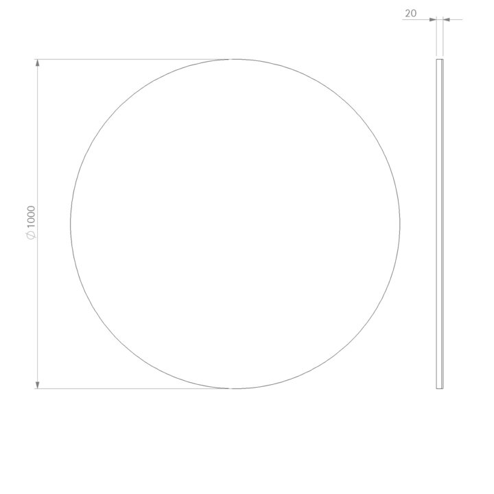 Spegel Ballingslöv Rund Plan