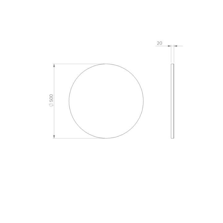 Spegel Ballingslöv Rund Plan