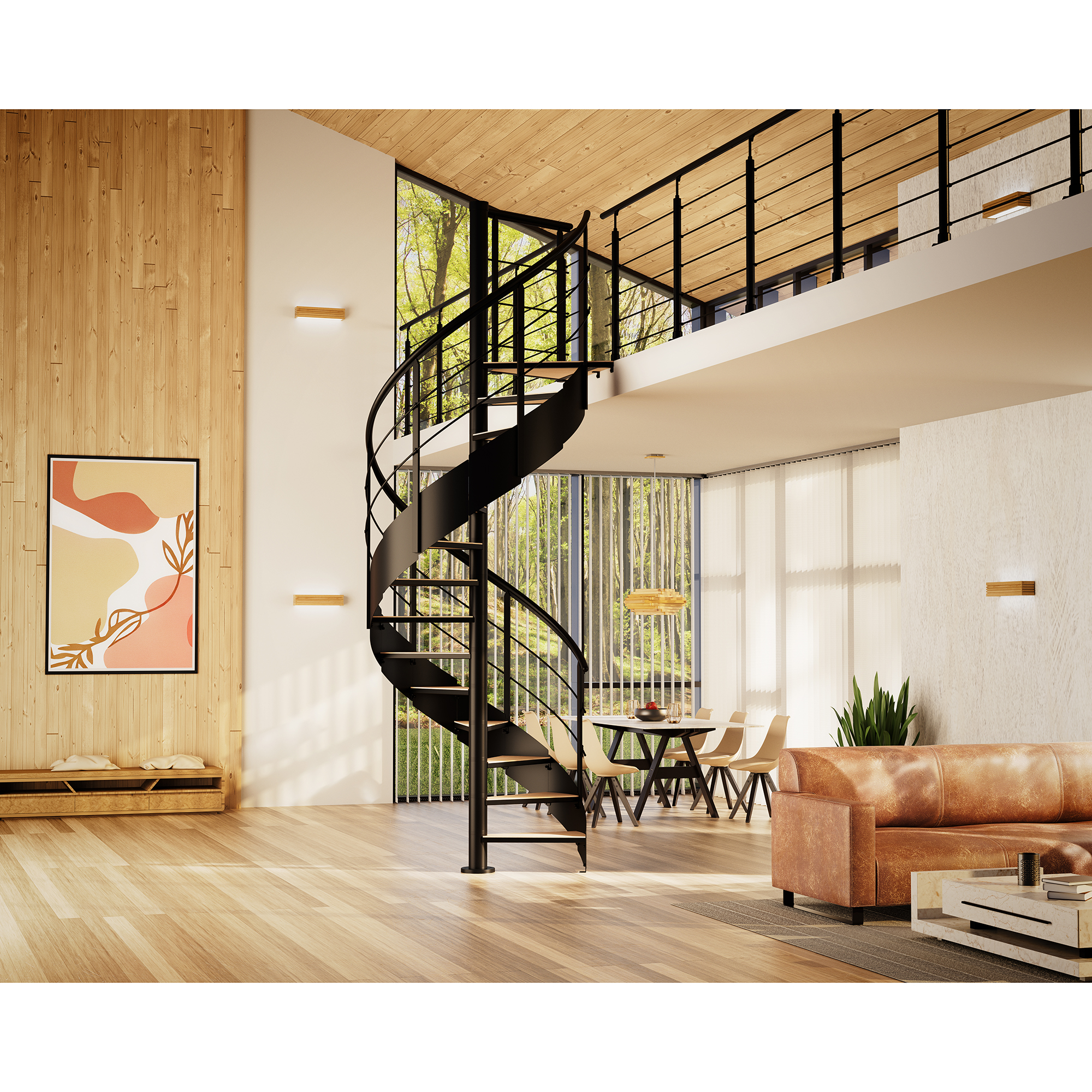 Spiraltrapp Dolle Cambridge Ø140 cm