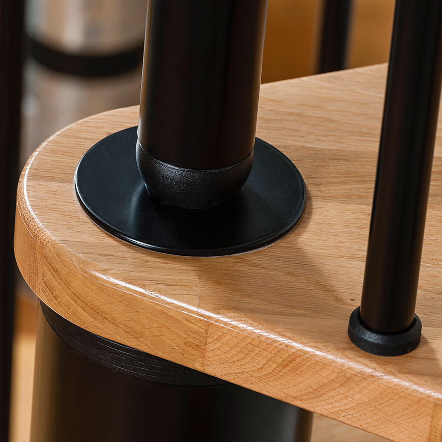 Spiraltrapp Byggera Euro Design Svart