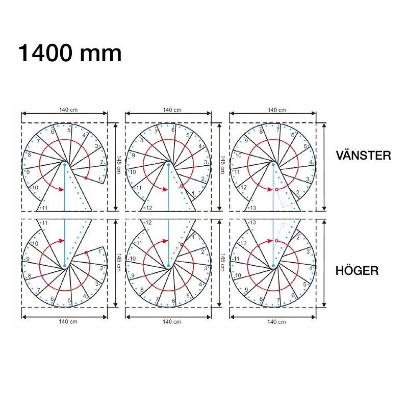 Spiraltrapp Byggera Euro Design Hvit