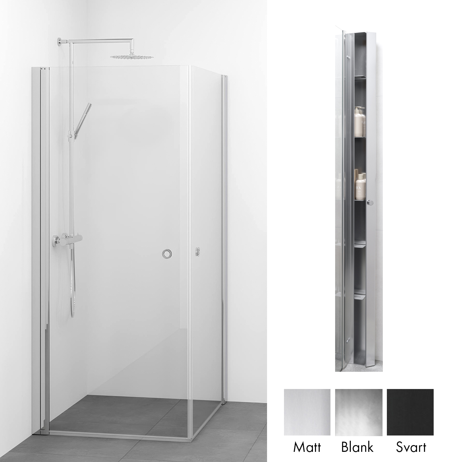 Duschpaket Macro Design Spirit Duschhörn Rak med Sky Duschhylla | badrum - duschar - duschhorn | KakelKungen