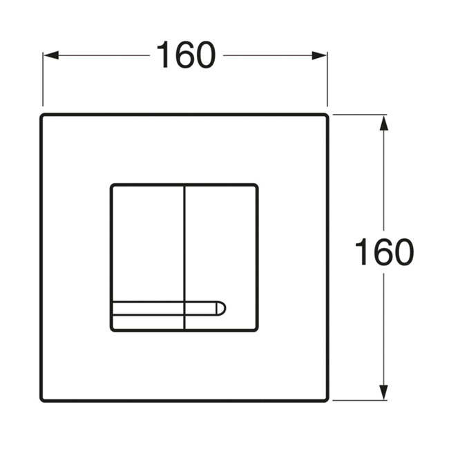 Spolknapp Gustavsberg till Triomont XS Duo Mekanisk