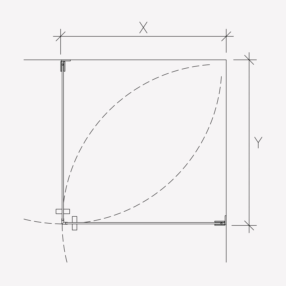 Duschhörn Invitrea Flair GH22 med Glasrengöring