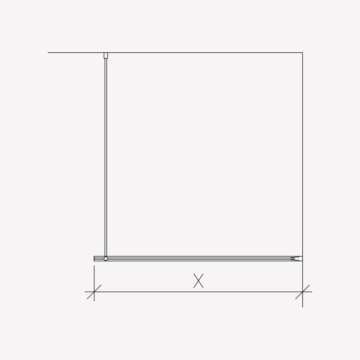 Duschvägg Invitrea Prime PH1