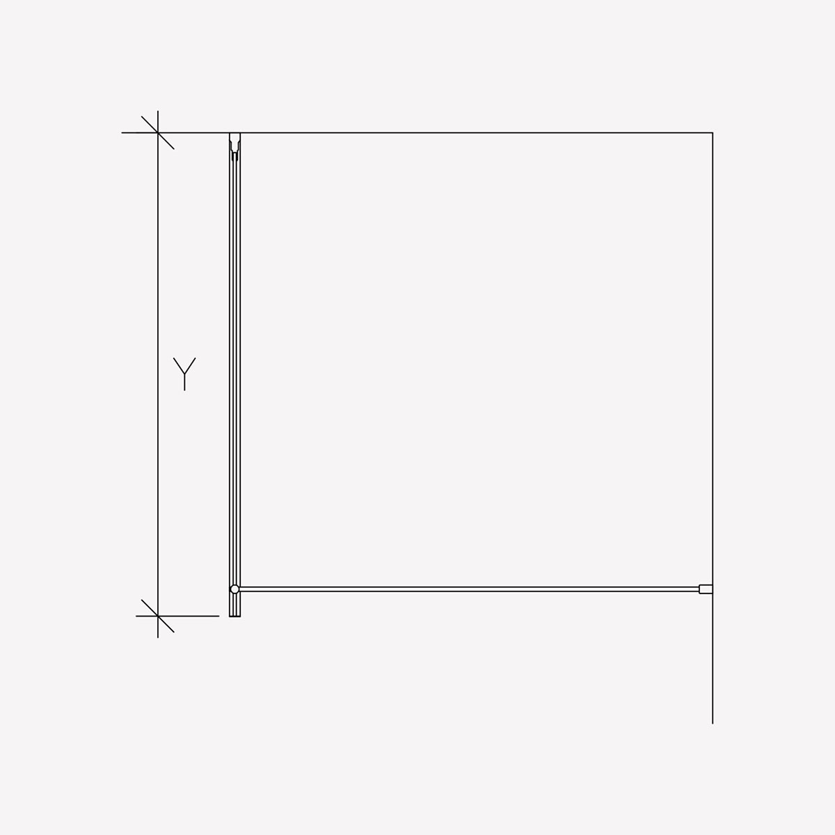 Duschvägg Invitrea Prime PH1