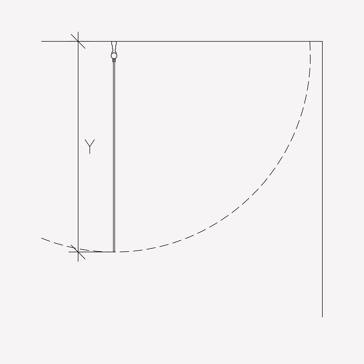 Duschvägg Invitrea Prime PH2