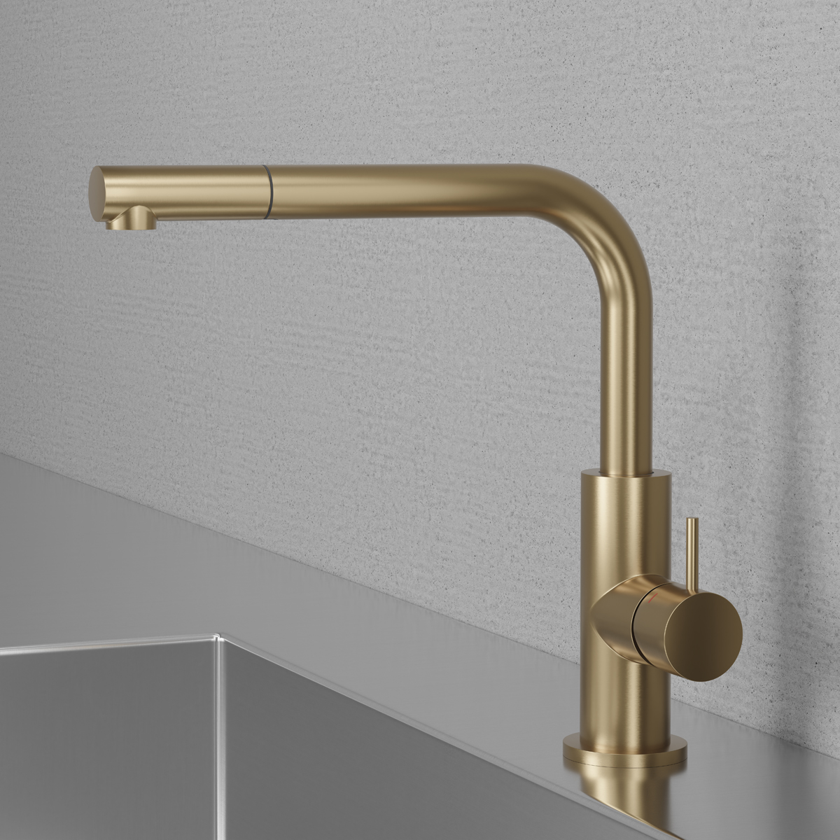 Köksblandare Scandtap Steel Accent 90