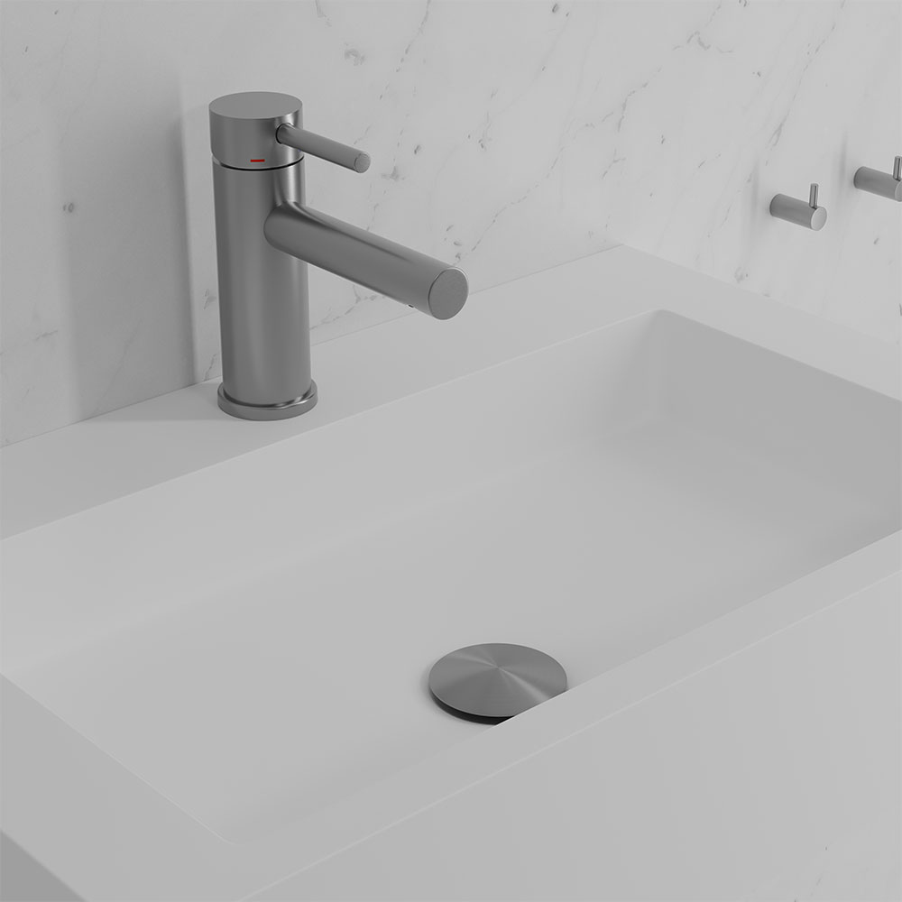 Tvättställsblandare Scandtap Steel Clear