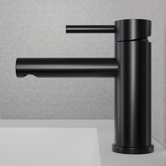 tvättställsblandare scandtap steel clear shadow