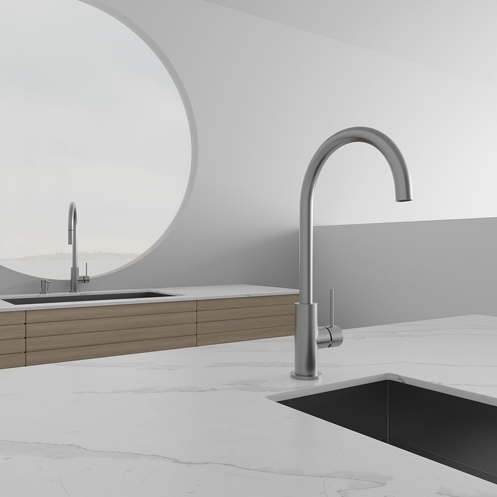 Köksblandare Scandtap Steel Equip Rostfritt Stål