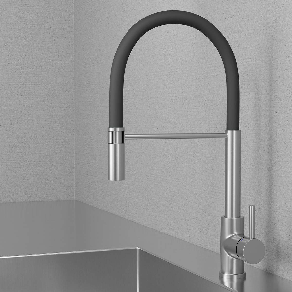 Kjøkkenbatteri Scandtap Steel Pro Rustfritt stål