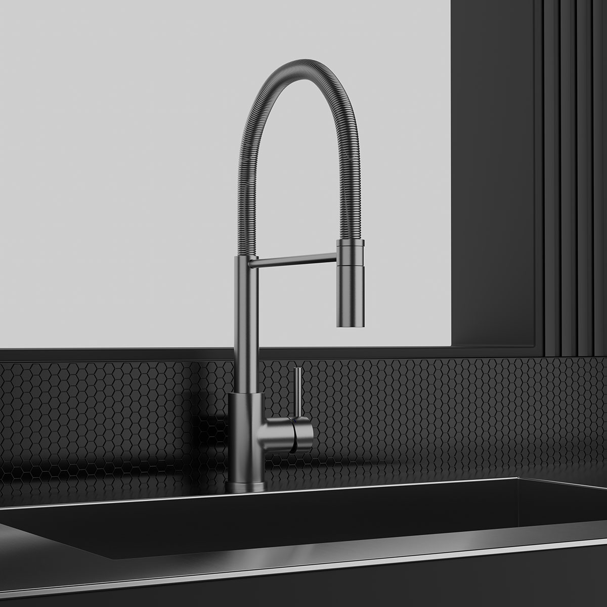 Kjøkkenbatteri Scandtap Steel Pro Rustfritt stål