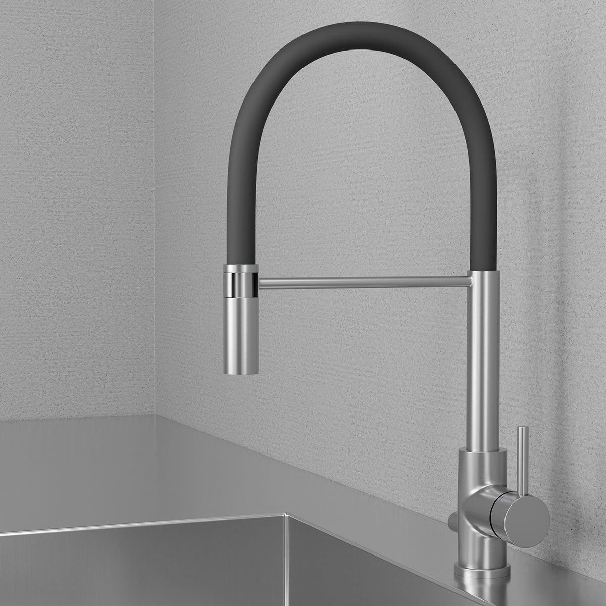 Kjøkkenbatteri Scandtap Steel Pro Rustfritt stål