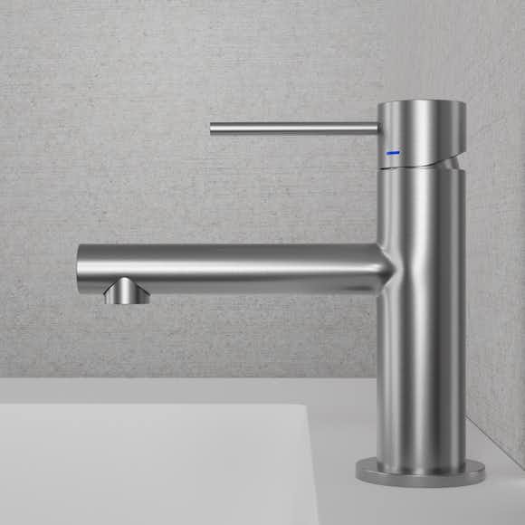 tvättställsblandare scandtap steel vertex