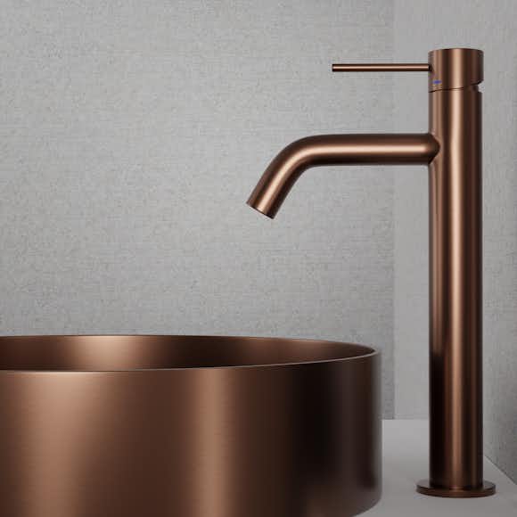 tvättställsblandare scandtap steel voyage high