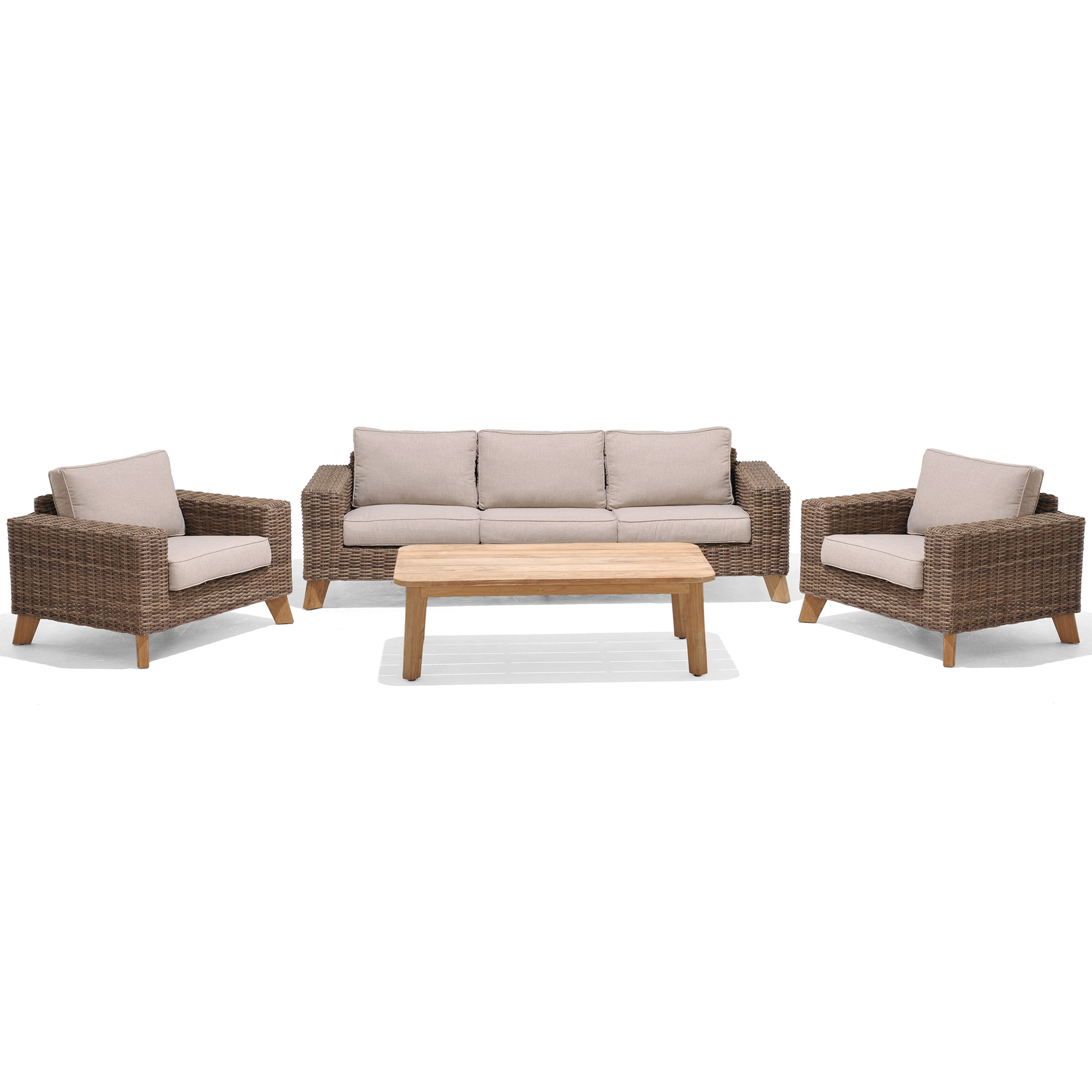 Soffgrupp LifestyleGarden Bahamas 3-sits med 2 Fåtöljer Utomhus