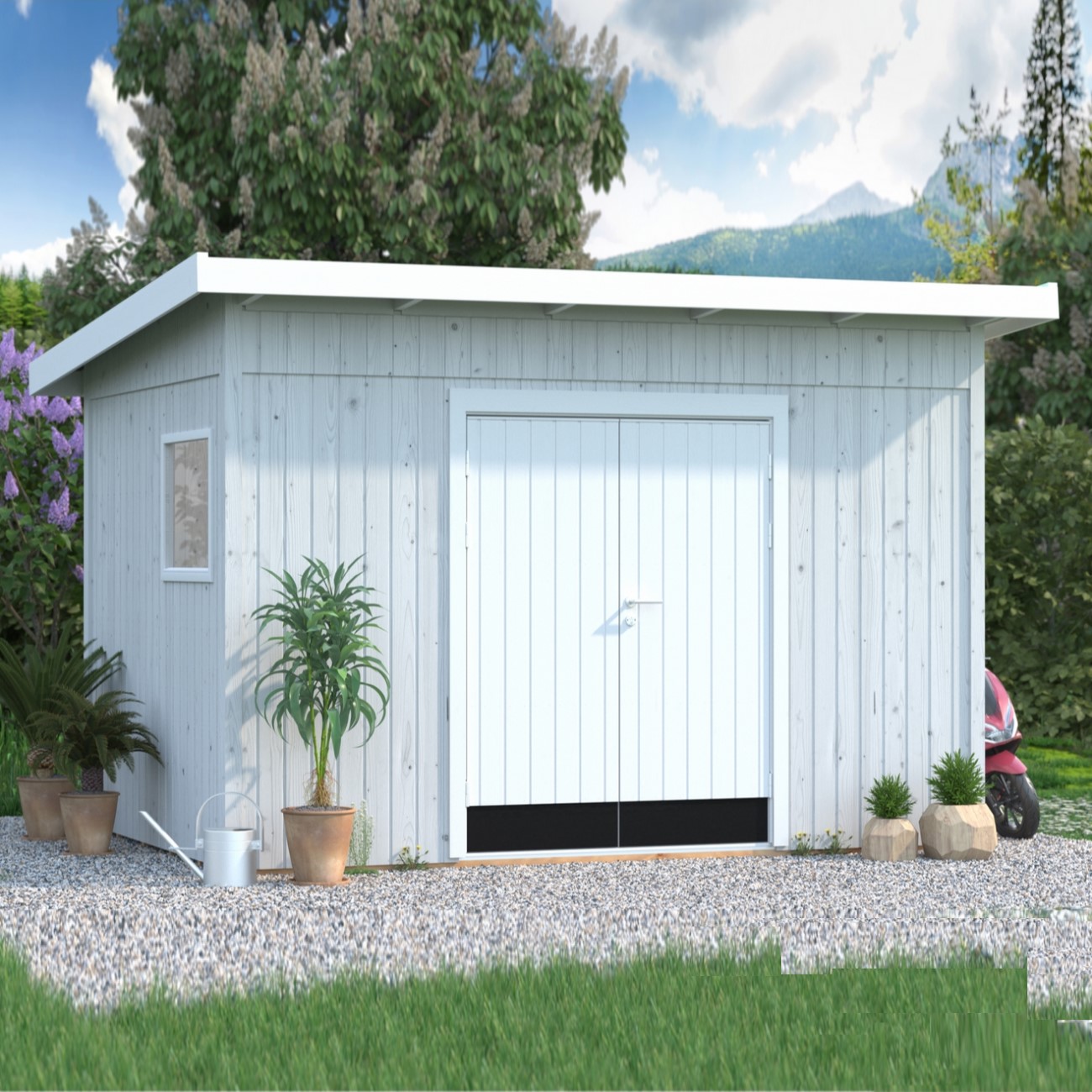 Lagerbod Palmako Stig 8,4 m2 (inv. 8,2 m2) Ubehandlet