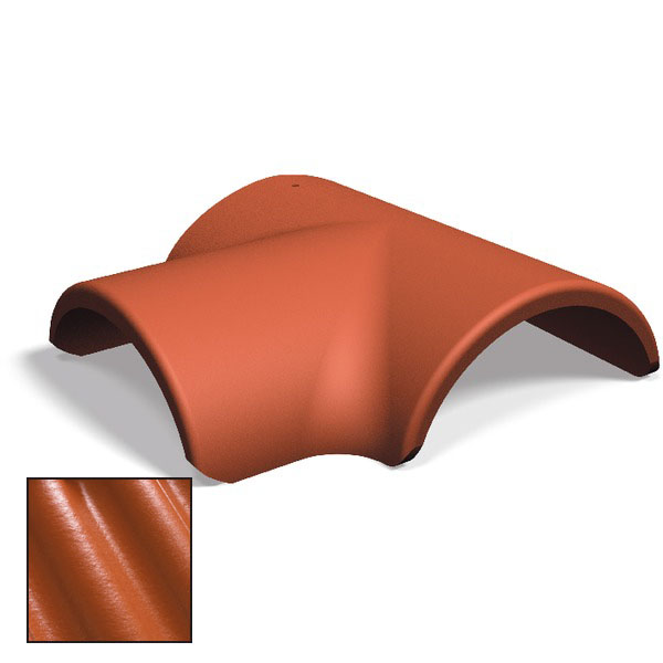 T-nock Benders Början Rak Candor Tegelröd