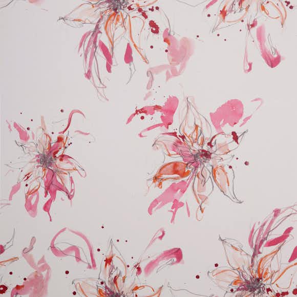 Tapet Mimou Poinsettia Fuchsia