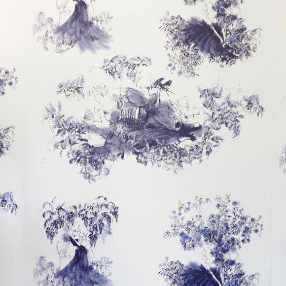 Tapet Mimou Toile Mesdames Denim