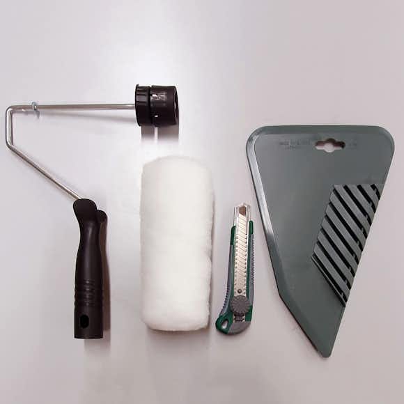 Verktyg Fiona Tapetset med Roller, Handtag och Kniv