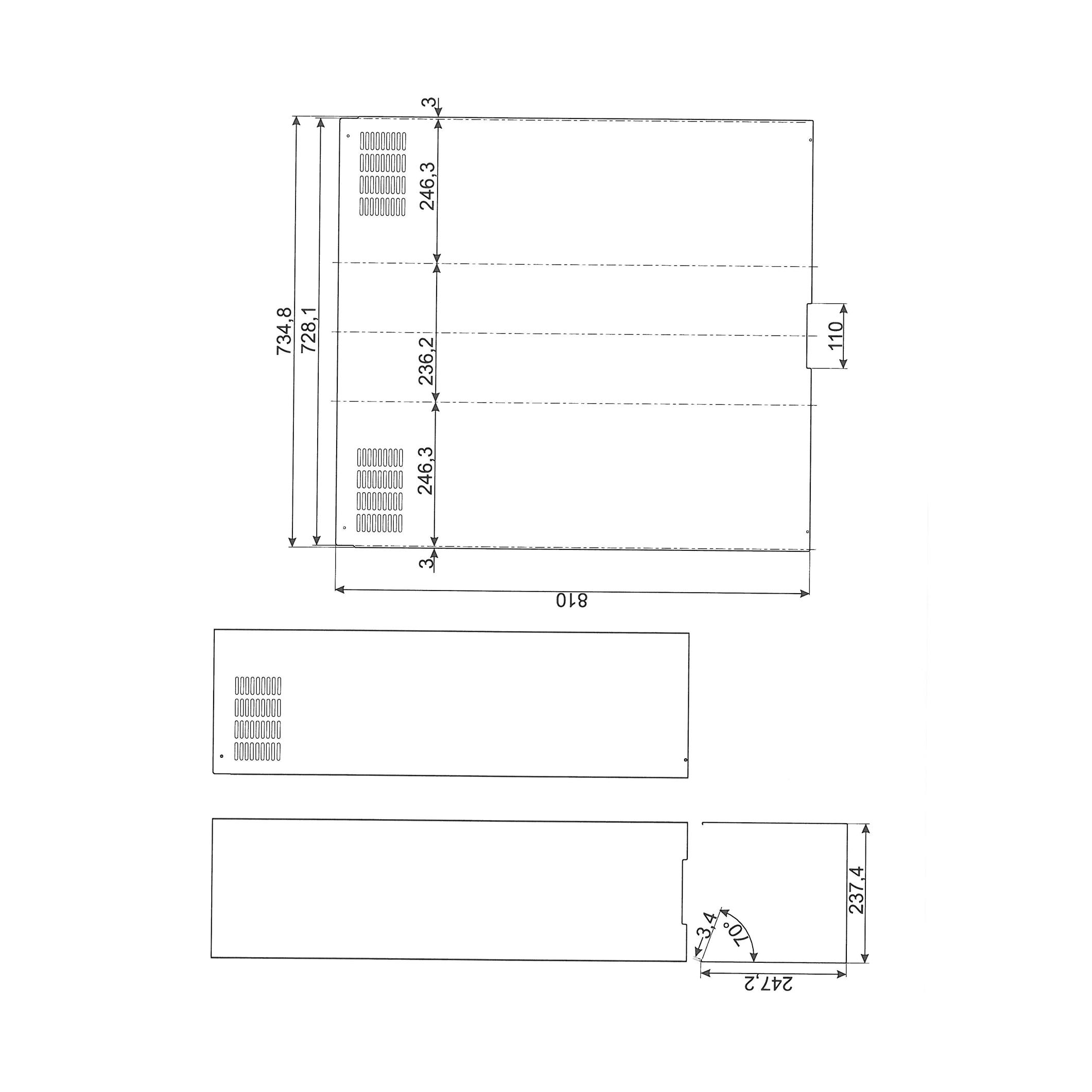 Avtrekksrør Smeg KITCMNKAT for Kjøkkenvifte