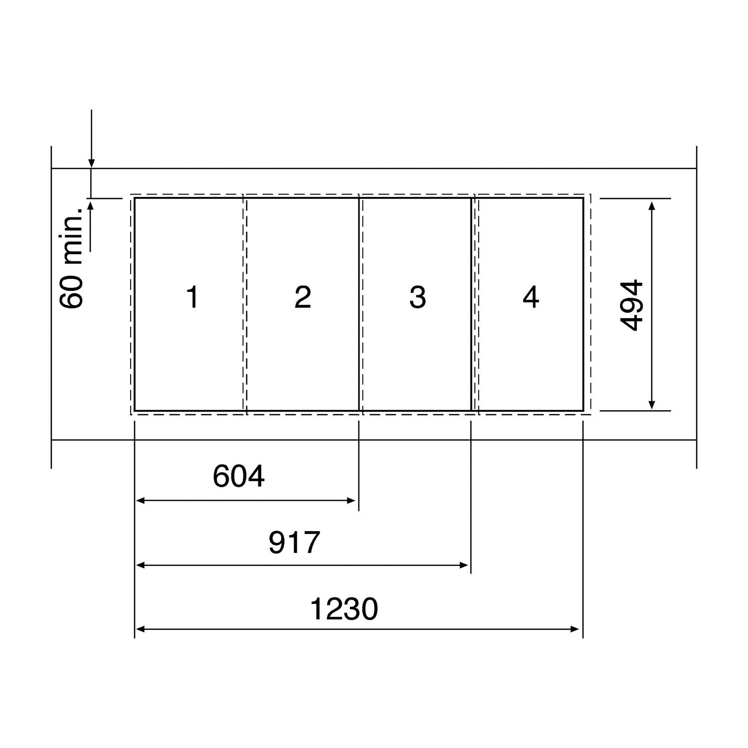 Sammenkoblingssett Smeg LGPGF-1 for Koketopp