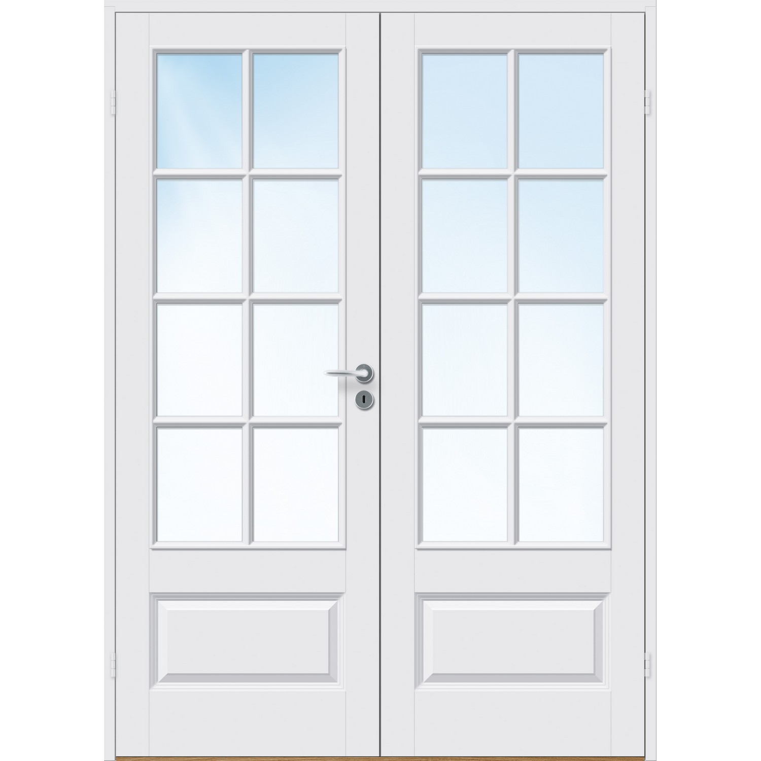 Tofløyet Dør Bygg1 Ida Kompakt FW Hvit Klarglass