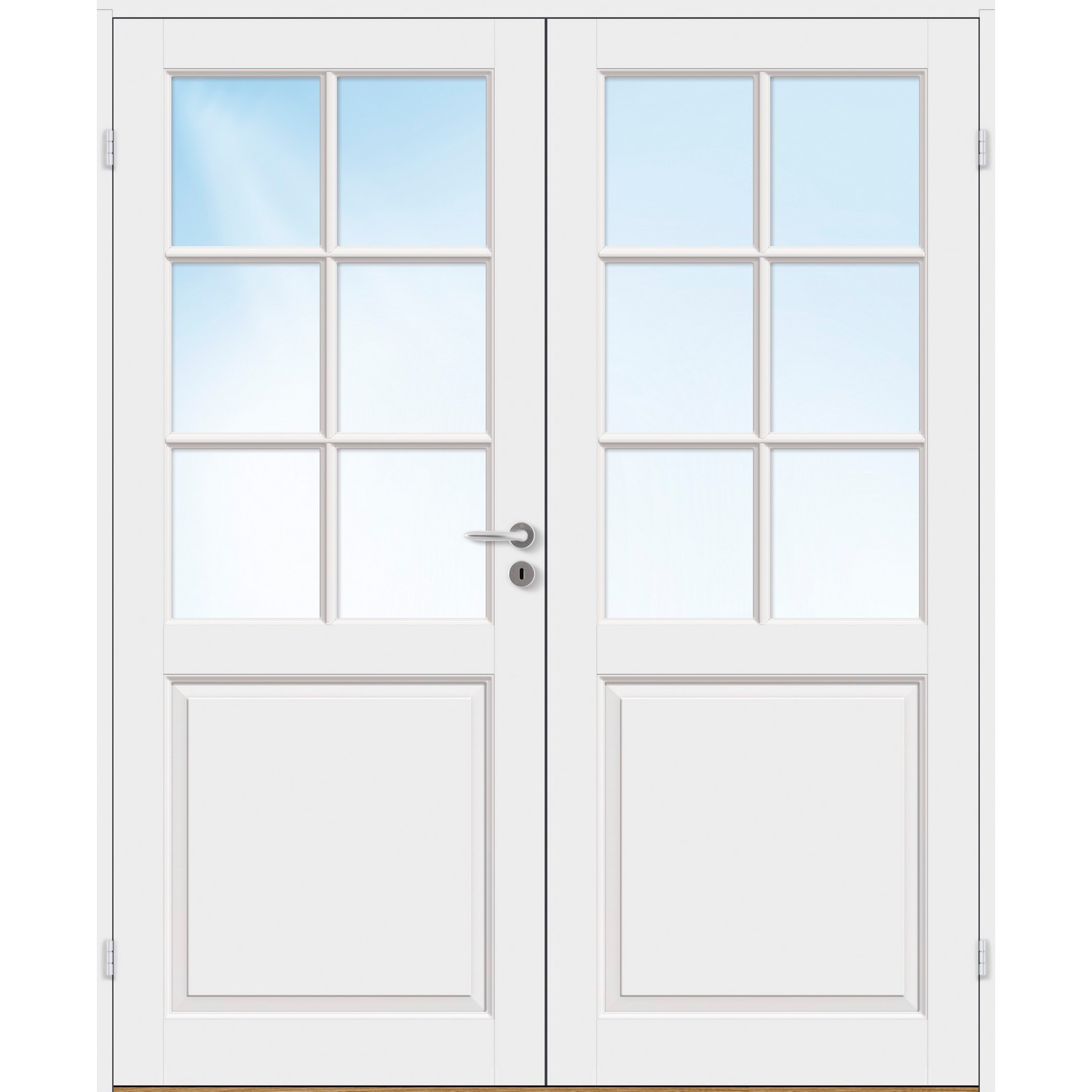 Tofløyet Dør Bygg1 Jonas HW Klarglass med Karmsett