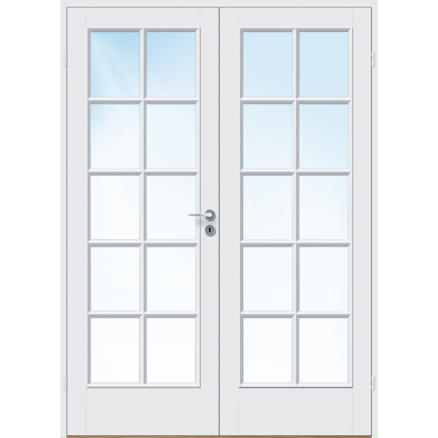 Tofløyet Dør Bygg1 Kari FW Hvit Klarglass