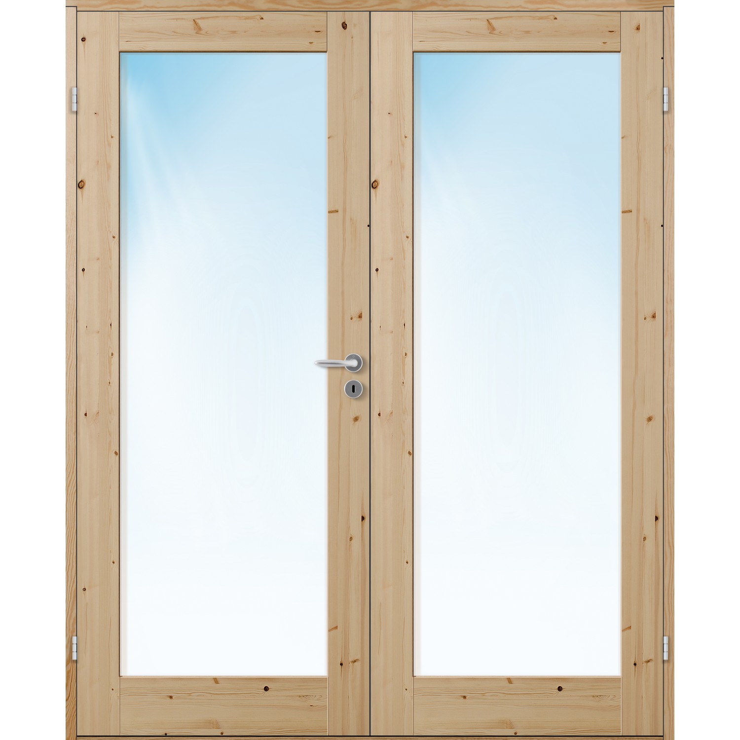 Tofløyet Dør Bygg1 Stil 1 Furu Klarglass