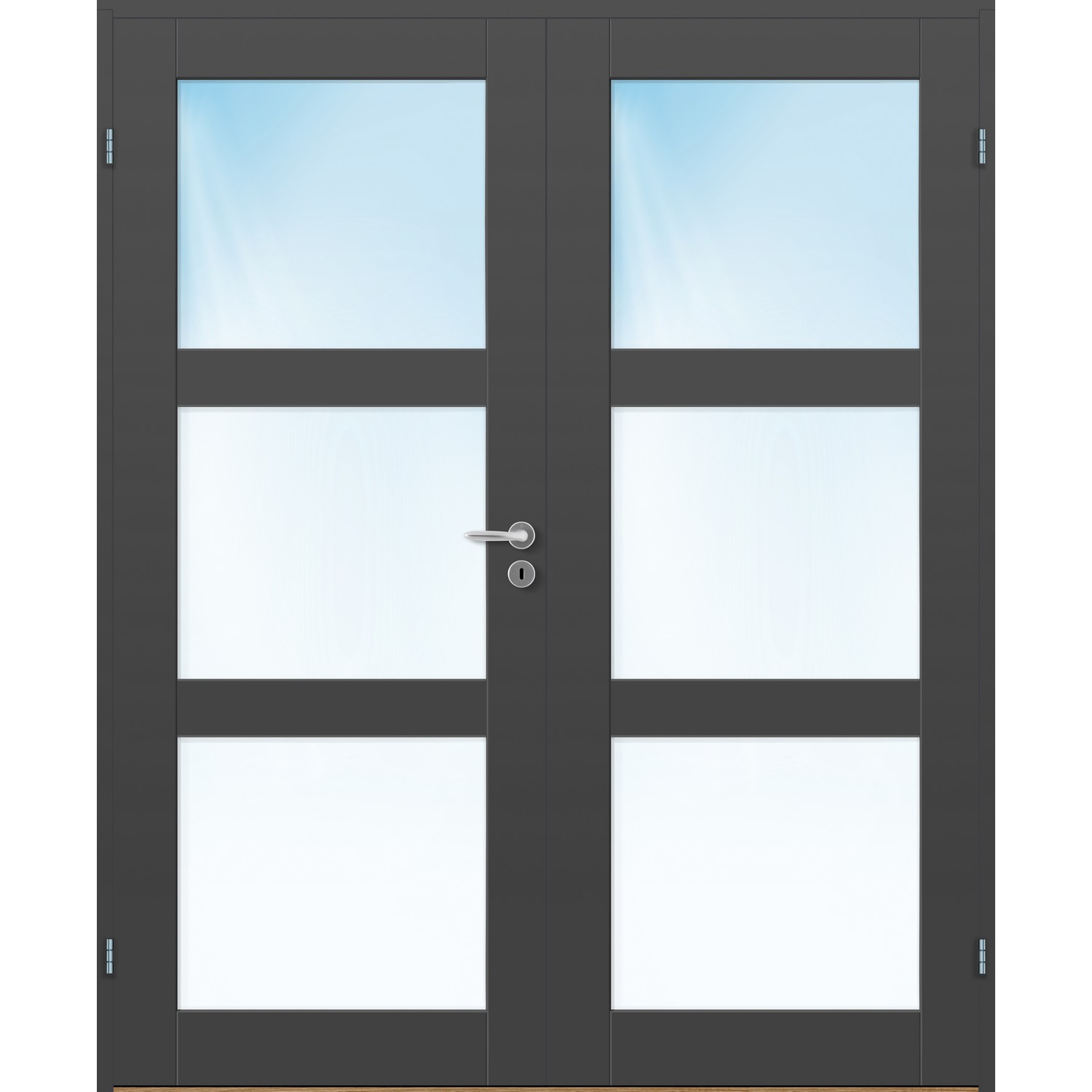 Tofløyet Dør Bygg1 Stil 3 Glass